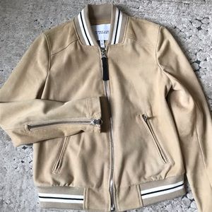 10 crosby derek lam goat leather bomber jacket